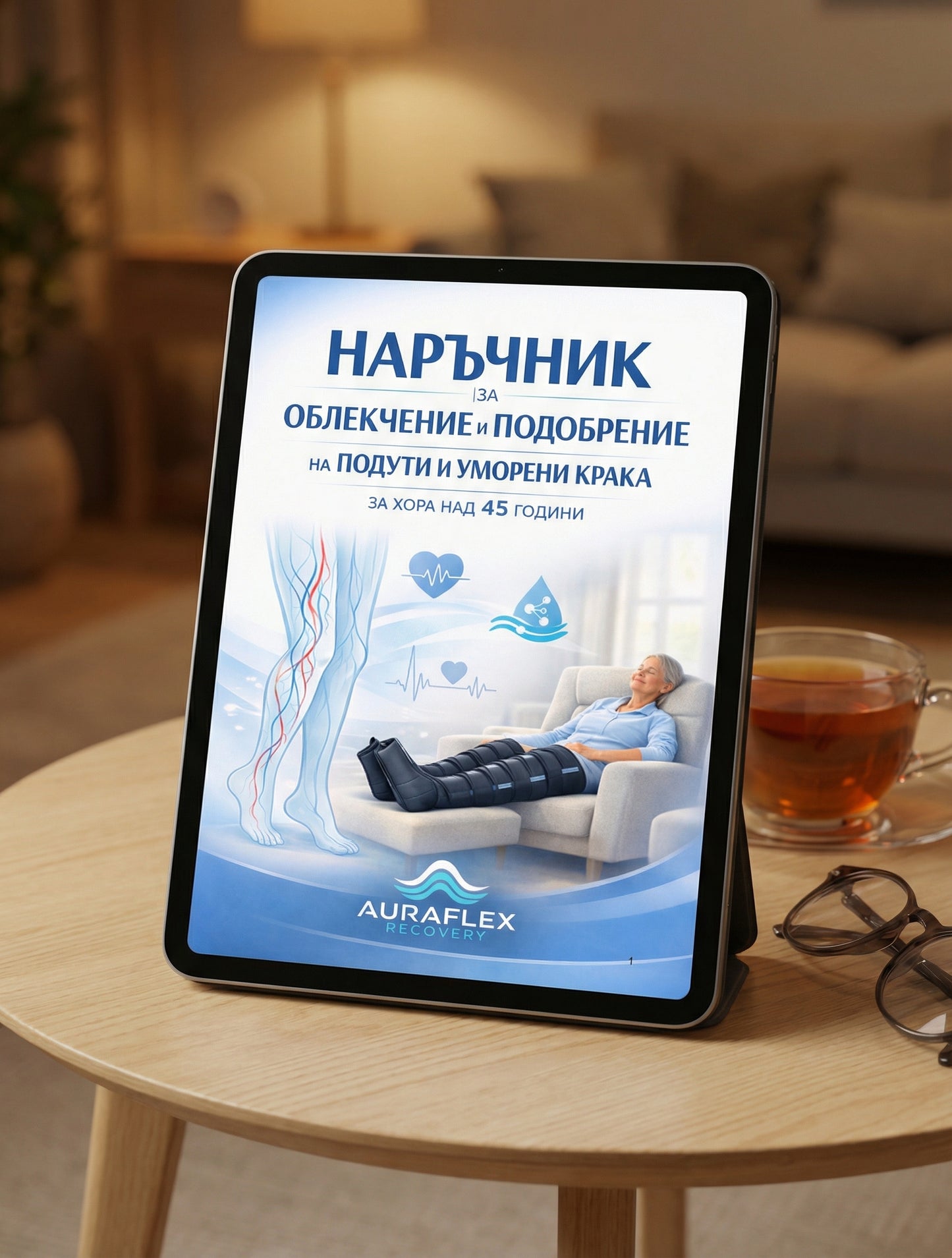 Наръчник за облекчение на подути крака след 45 г.