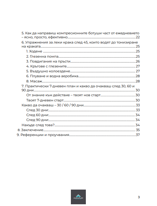 Наръчник за облекчение на подути крака след 45 г.